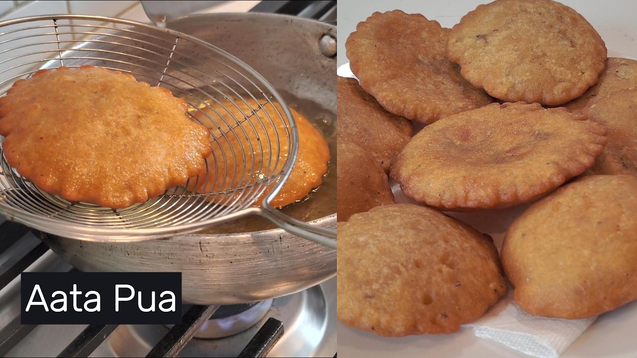 आटे से बनाइये फूली फूली और जालीदार पुआ  | Bihar special pua | gulgule recipe