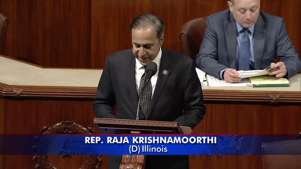 Congressman Raja Krishnamoorthi Celebrates the Career and Legacy of Larry Huggins on the House Floor