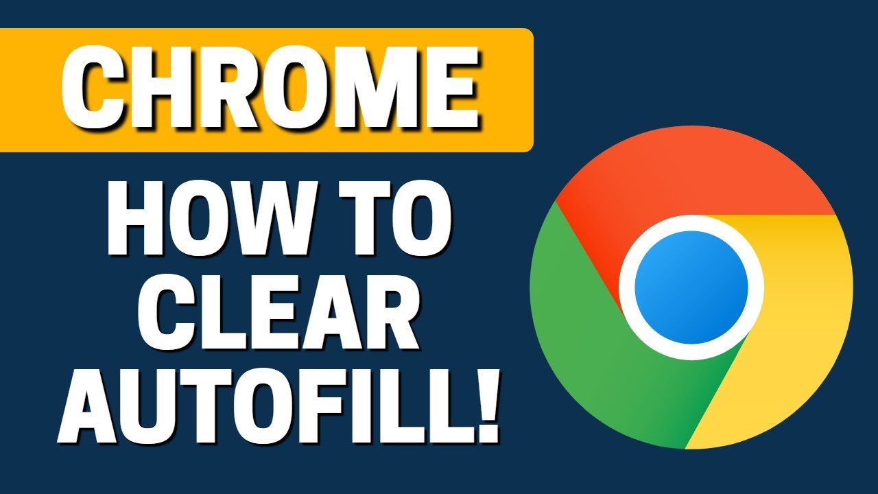 Как очистить автозаполнение в Google Chrome