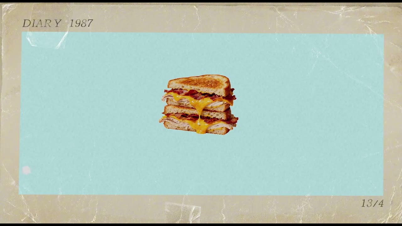 !!Bacon Cheese Sandwich!! LOFI Urban cafe soundscape beat with mellow harp