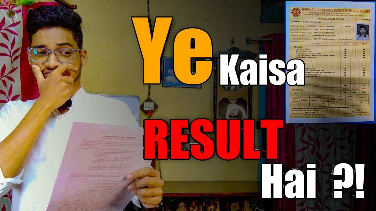 My results are out ! | My 1st year engineering result is out | Reaction to my result | pass or fail?