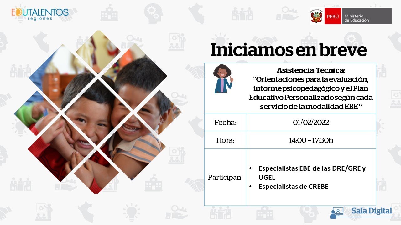 Orientaciones para la evaluación, informe psicopedagógico y el Plan Educativo Personalizado