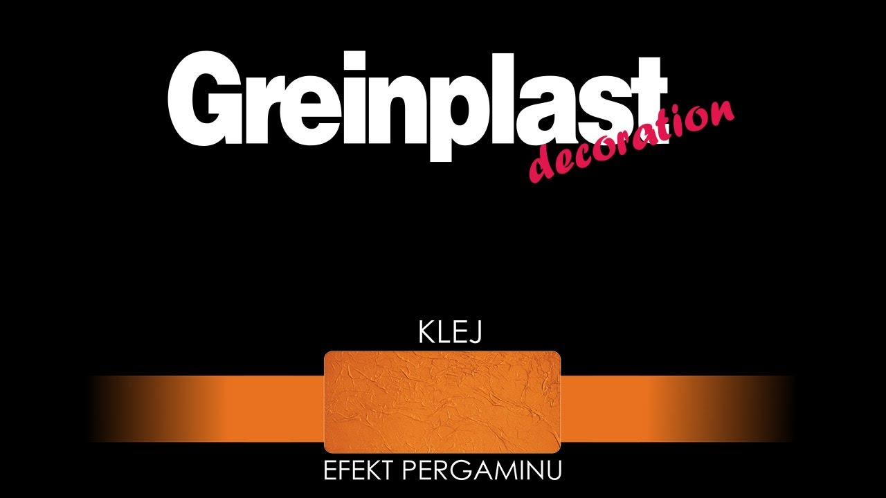 GREINPLAST PERGAMIN - spos&oacute;b wykonania dekoracji