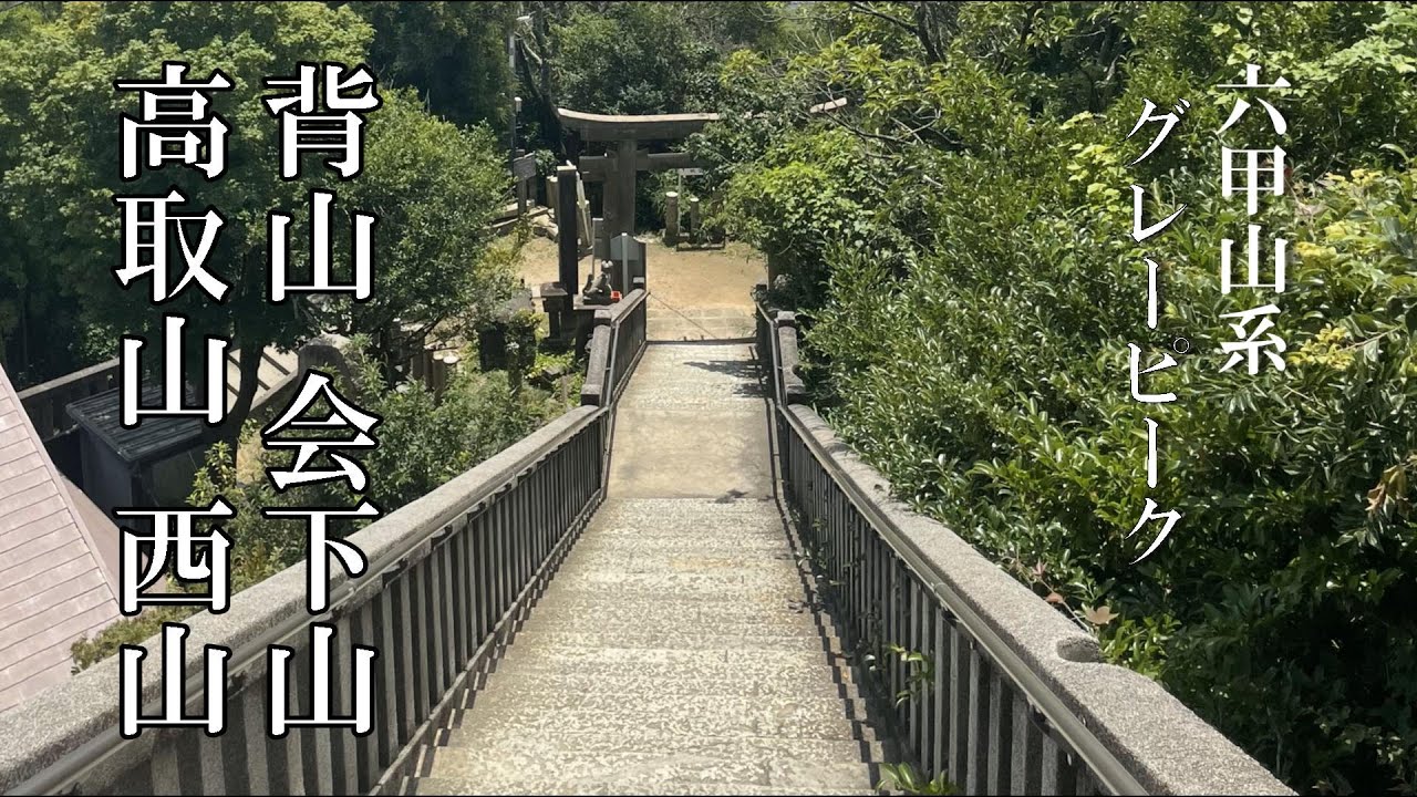 【六甲山系全山登頂を目指して】グレーピークで遭難しかける_20230712会下山・背山・高取山・西山　#登山 #hiking #六甲山 #山歩き