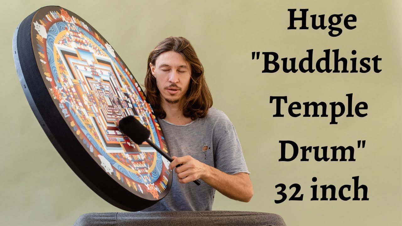 Sound Healing Instrument, Tunable Vegan Membrane, Sacred Deep Bass Sounding Drum by Nazar Drums