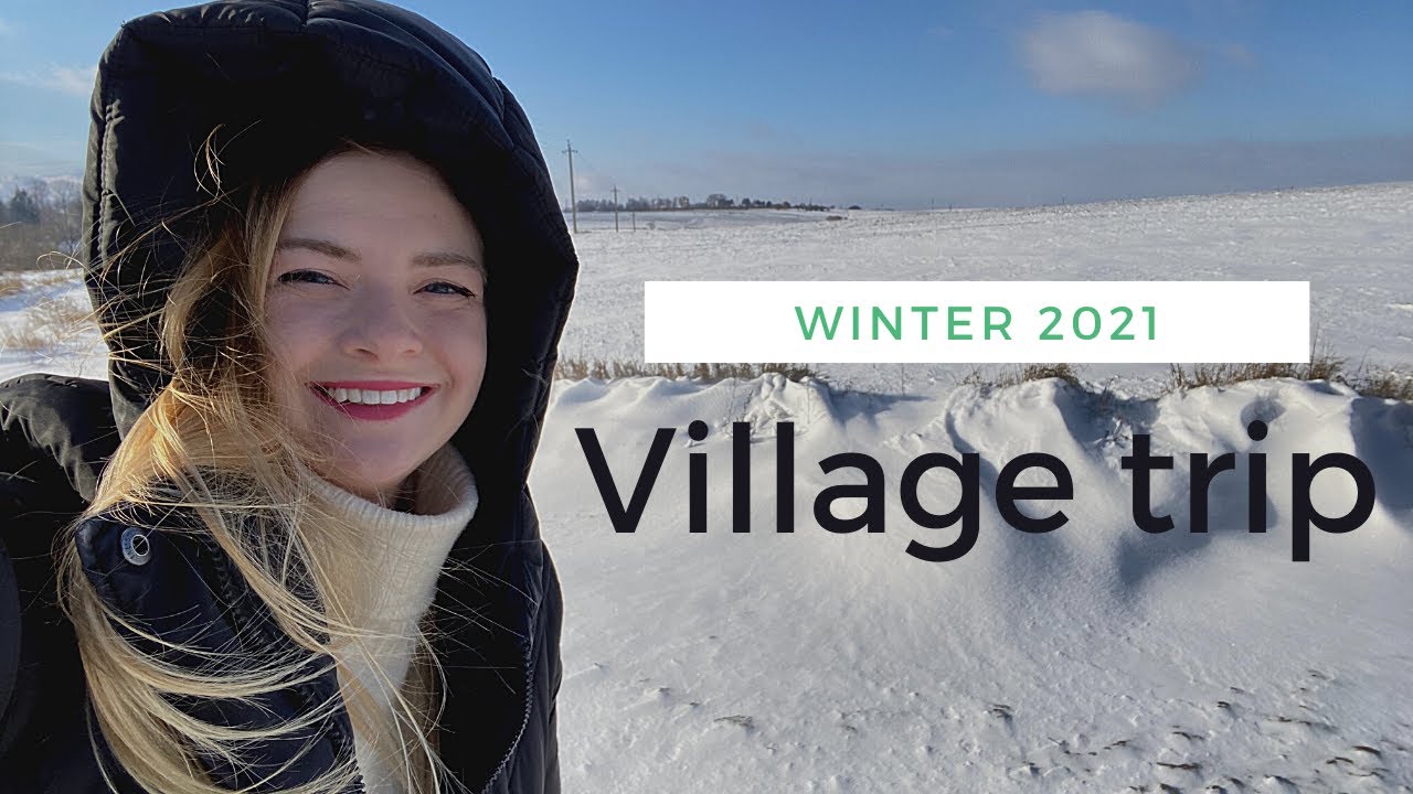 Winter trip to Ukrainian village