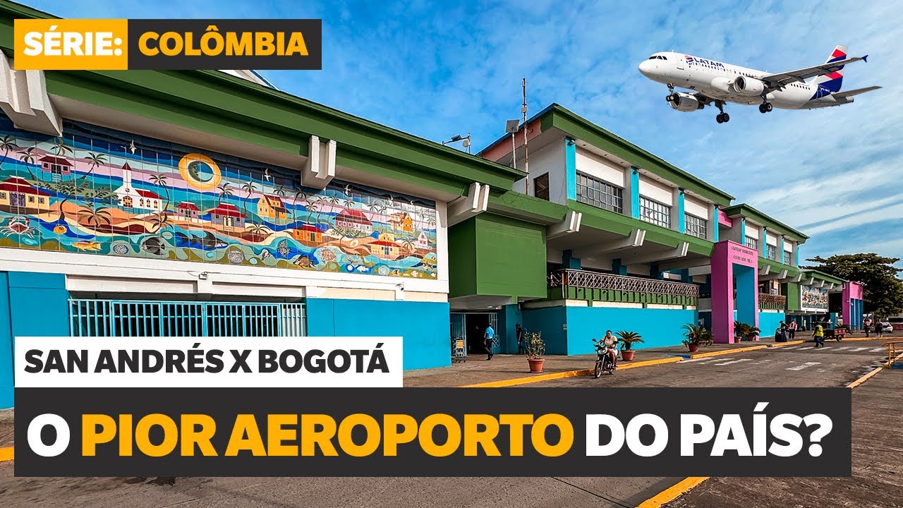 O pior aeroporto da Colômbia: Voando de San Andrés para Bogotá!
