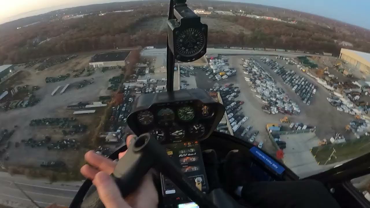 robinson r22 training flight11825nightflight