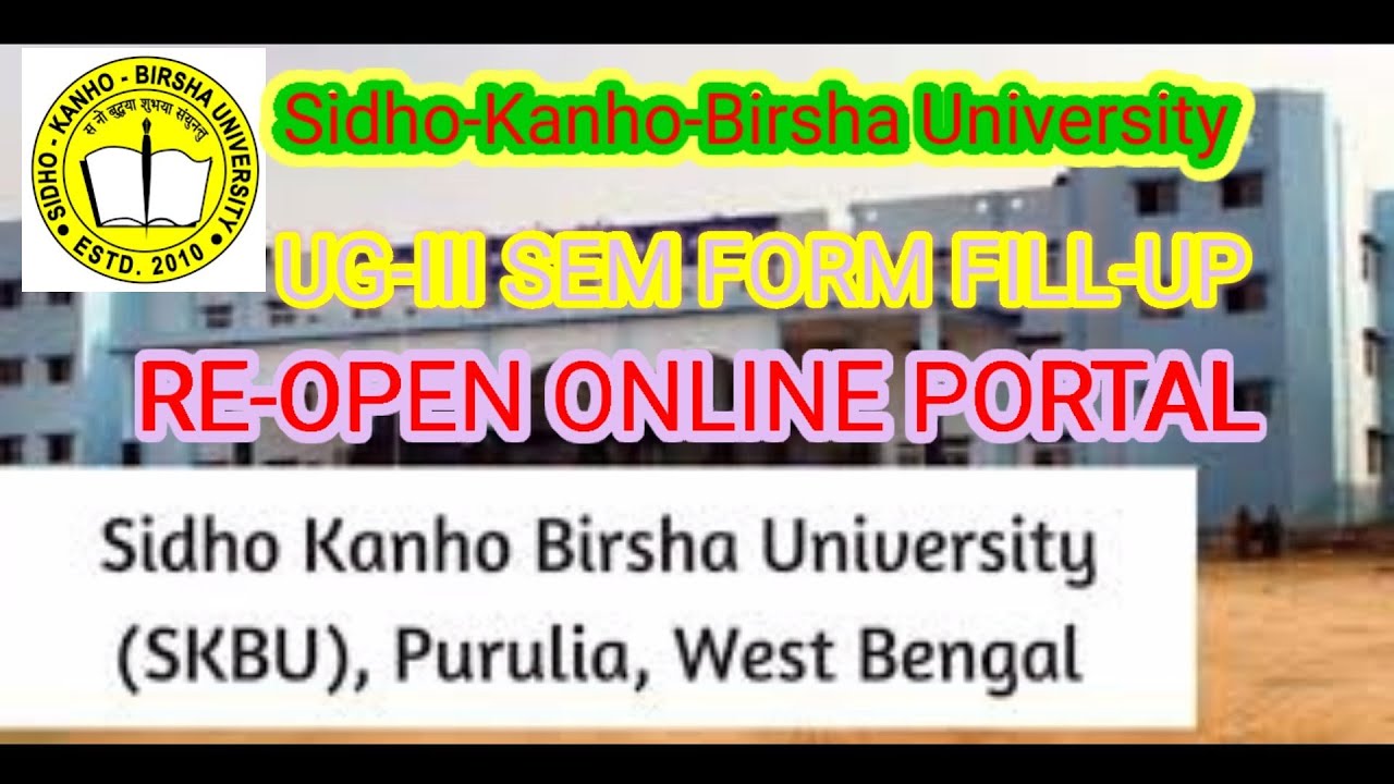 SKBU UG-III SEM FORM FILL-UP RE-OPEN NOTICE##UG 3RD SEM##BA 3RD SEMESTER