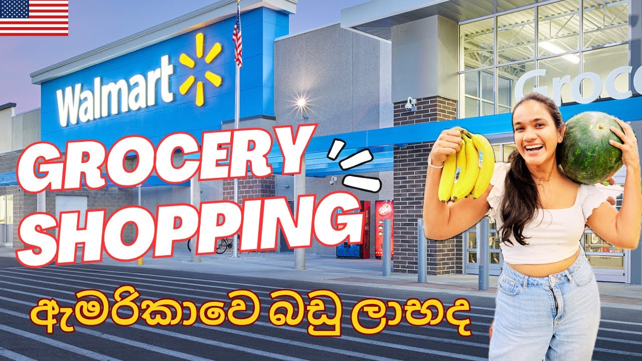 Grocery Shopping | USA | PhD Student Life | ඇමරිකාවෙ බඩු ගනන්ද
