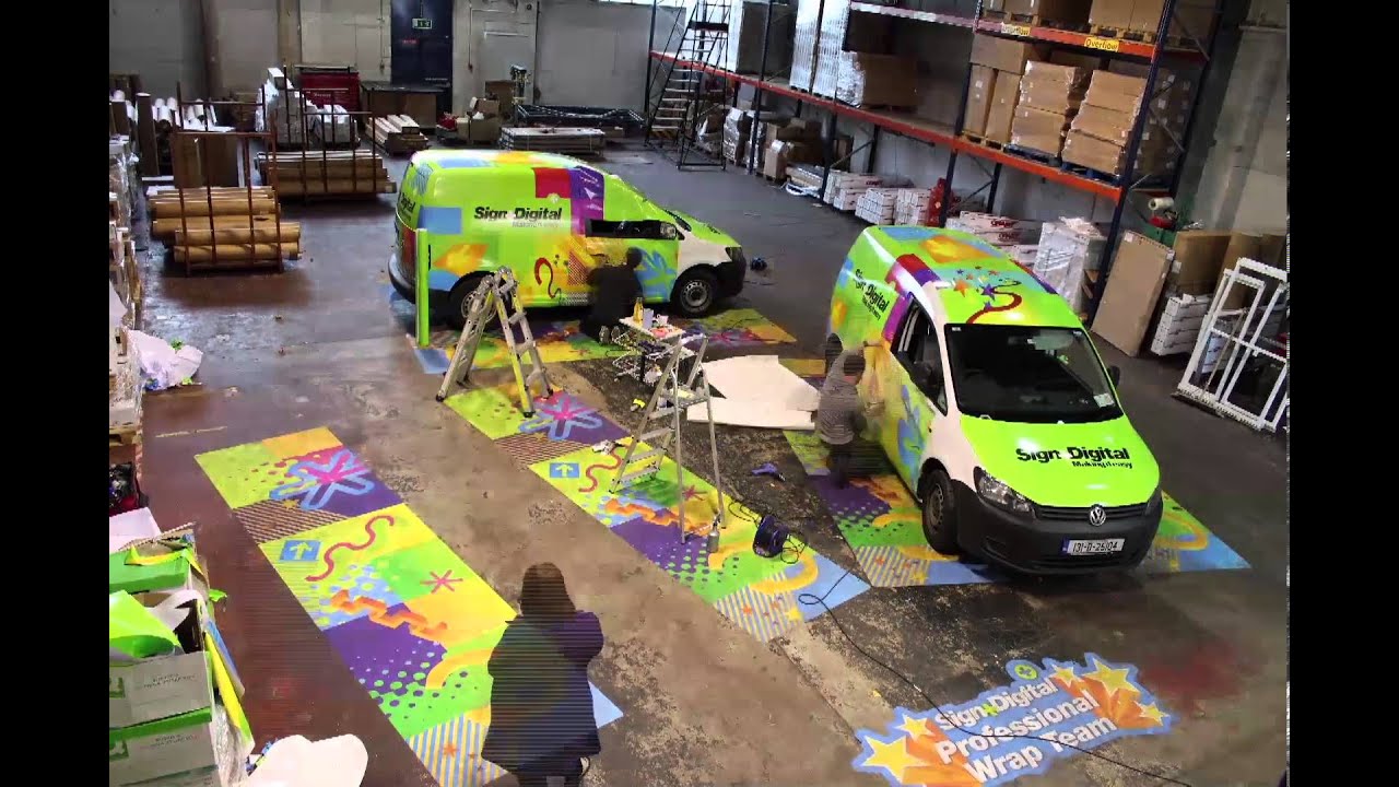 Sign and Digital: Time Lapse Vehicle Wrap Volkswagen Caddy (Orajet 3951)