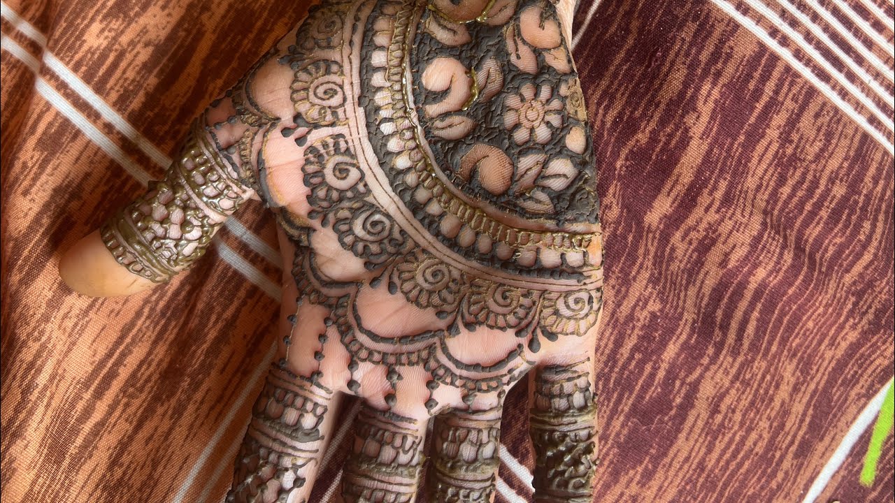 Front hand mehndi design | simple mehndi design✨❤️❤️￼ ￼