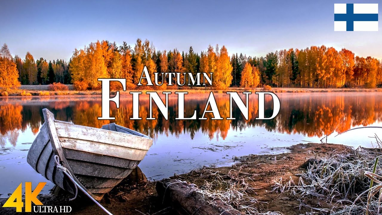 Autumn Finland 4K Ultra HD &bull; Stunning Footage Finland, Scenic Relaxation Film with Calming Music.