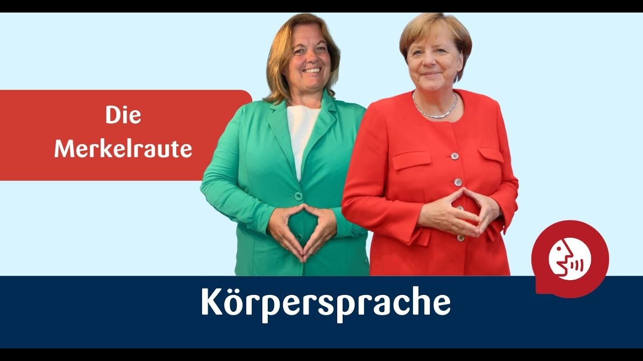 Körpersprache - Die Merkelraute