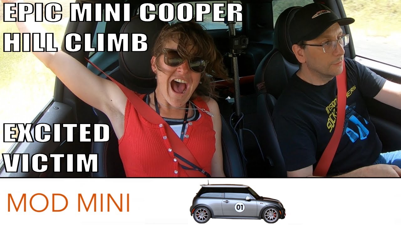 Hill Climb in a MINI Cooper S GP - Epic Passenger Reaction - Maryhill Loops Road