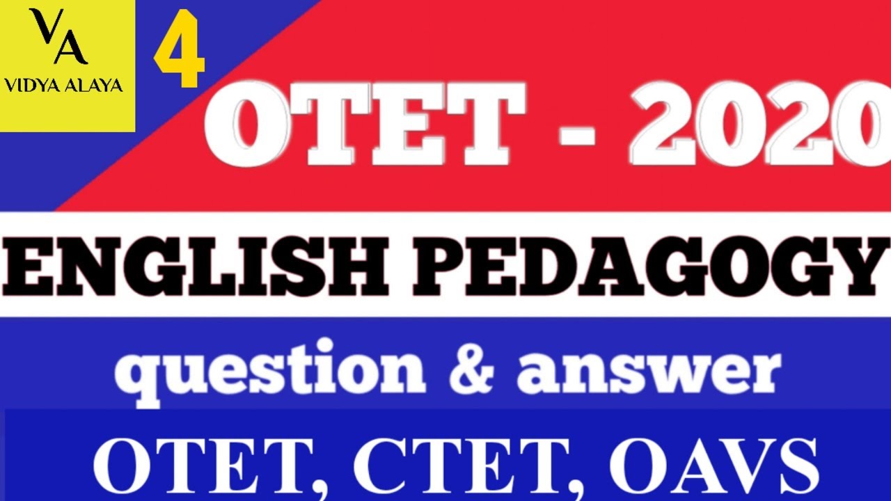 Педагогика английского языка часть-4||отет, ctet 2020||отет экзамен bseodisha 2020