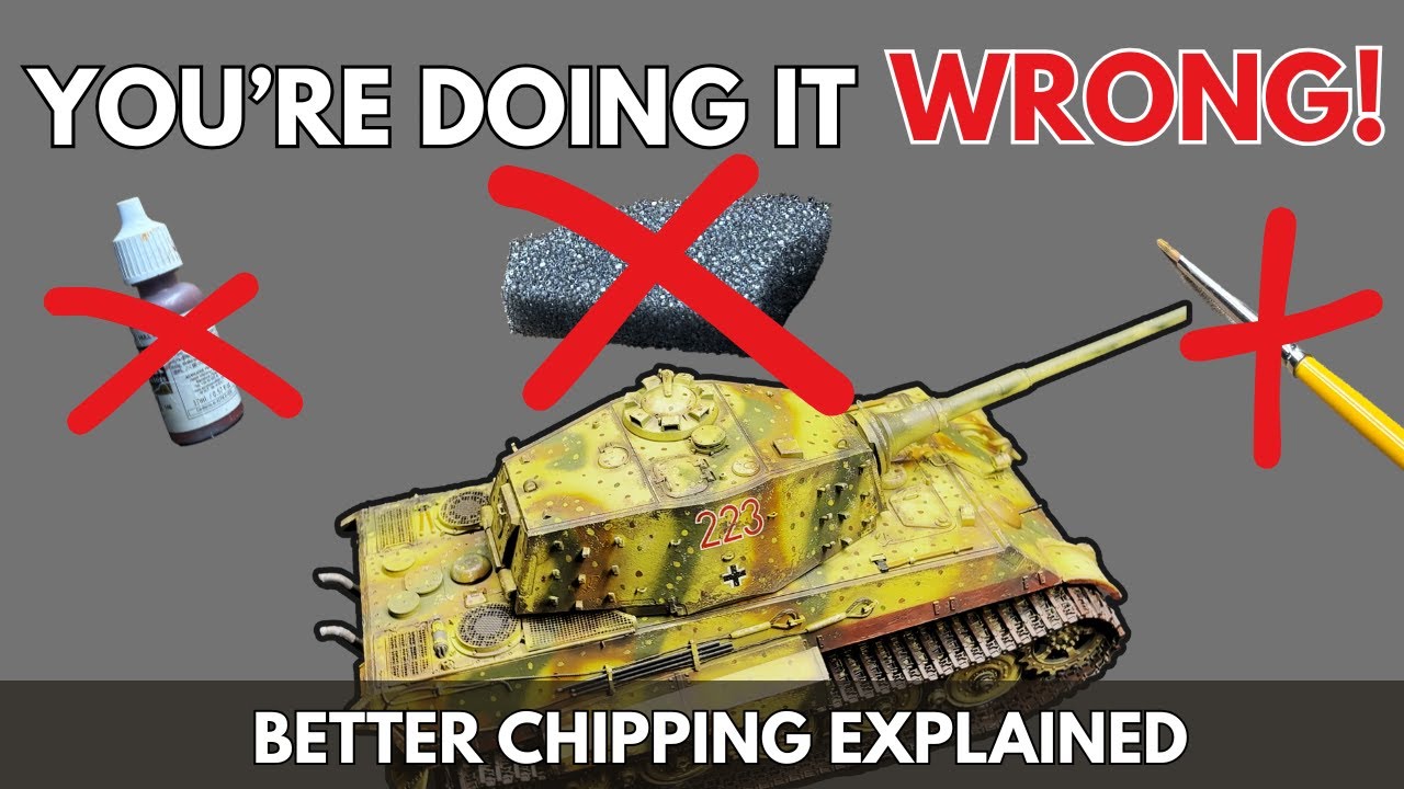 More REALISTIC Chipping for Model Tanks | 1/35 King Tiger