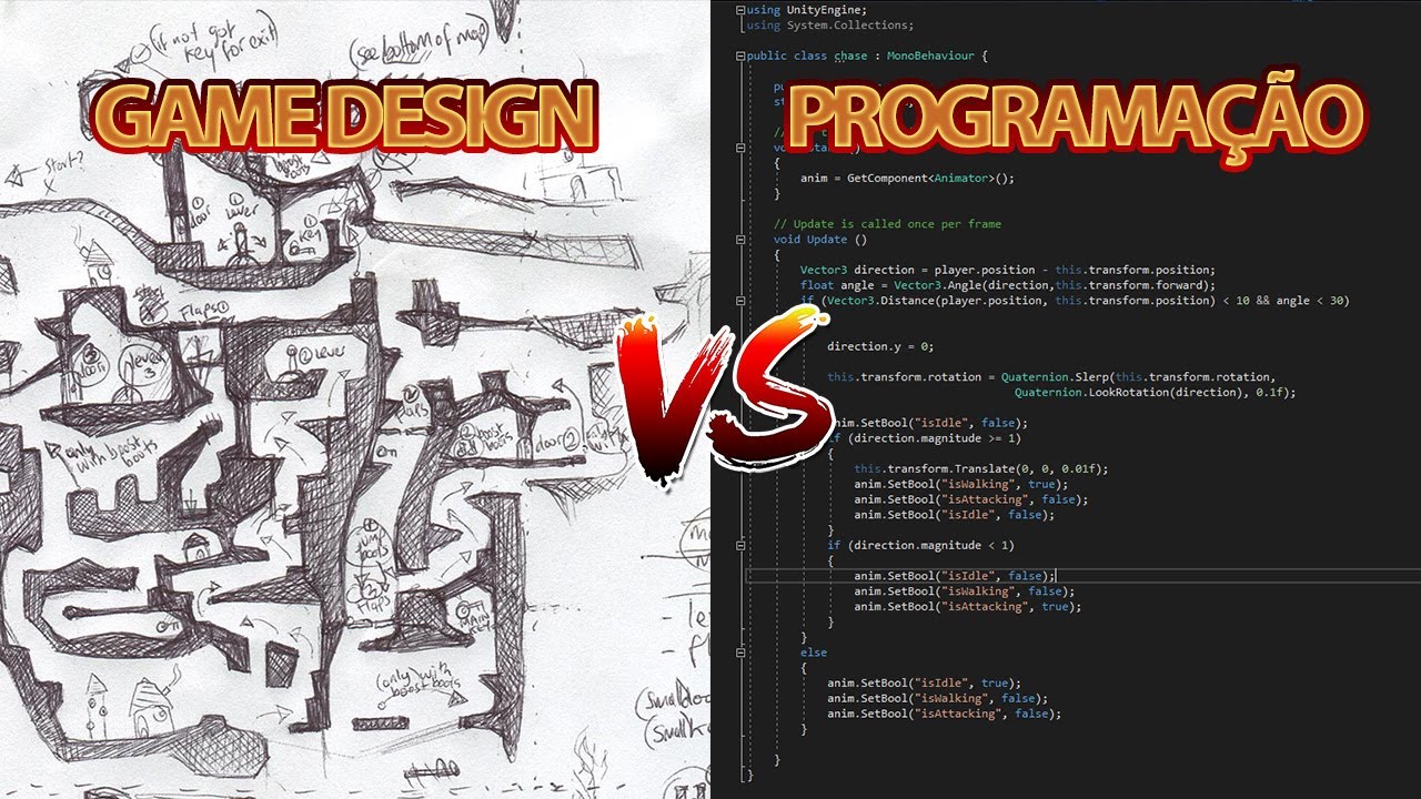 GAME DESIGN VS PROGRAMA&Ccedil;&Atilde;O