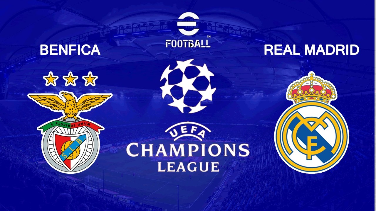 EFOOTBALL 2026 MOBILE - CHAMPIONS LEAGUE 25/26 - BENFICA vs. REAL MADRID | GAMEPLAY [60 FPS]