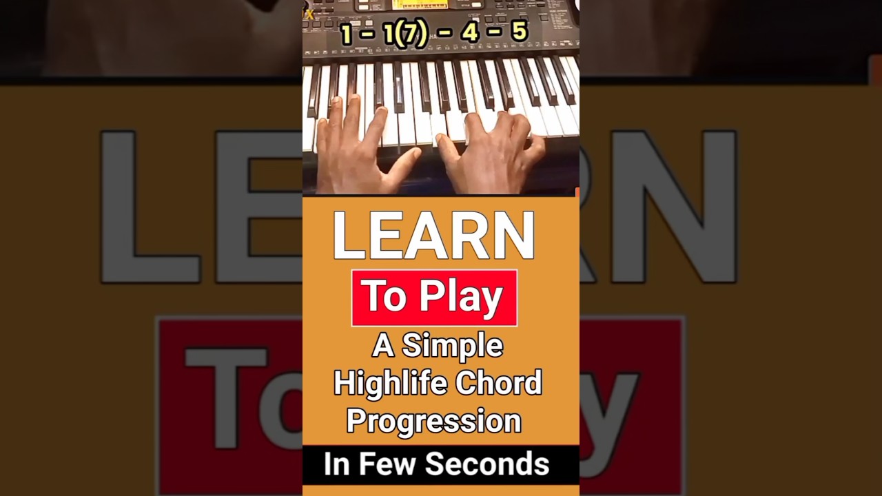 Easy way to start playing highlife on the piano for beginners. #learnpiano #piano #pianotutorial
