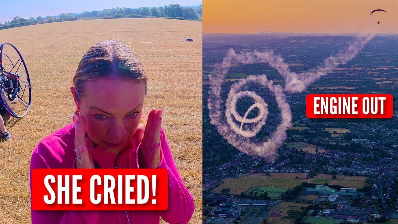 Sister's FIRST Paramotor Flight + Engine FAILURE