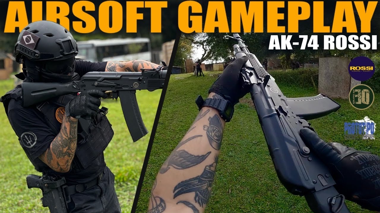 GAMEPLAY NO MELHOR CAMPO DE AIRSOFT COM NEPTUNE AK 74 - DISTRITO 47