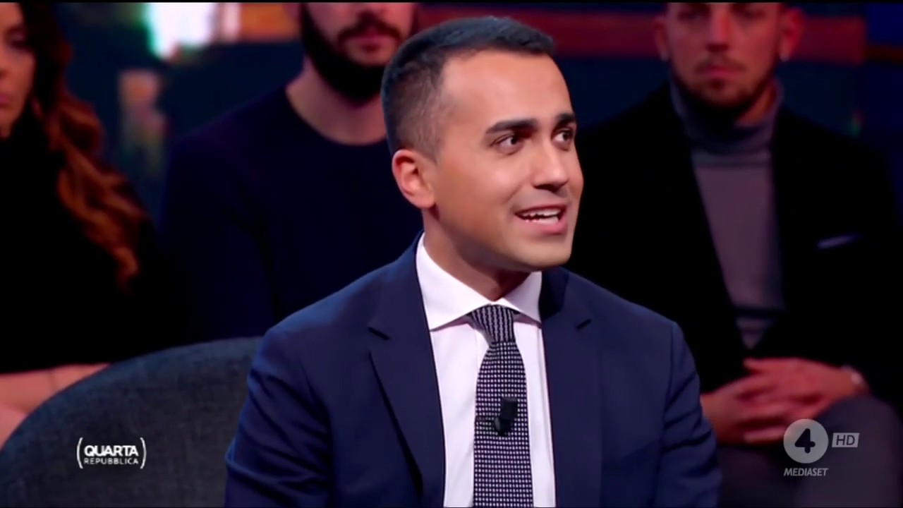 Luigi Di Maio ospite a Quarta Repubblica 28/01/2019