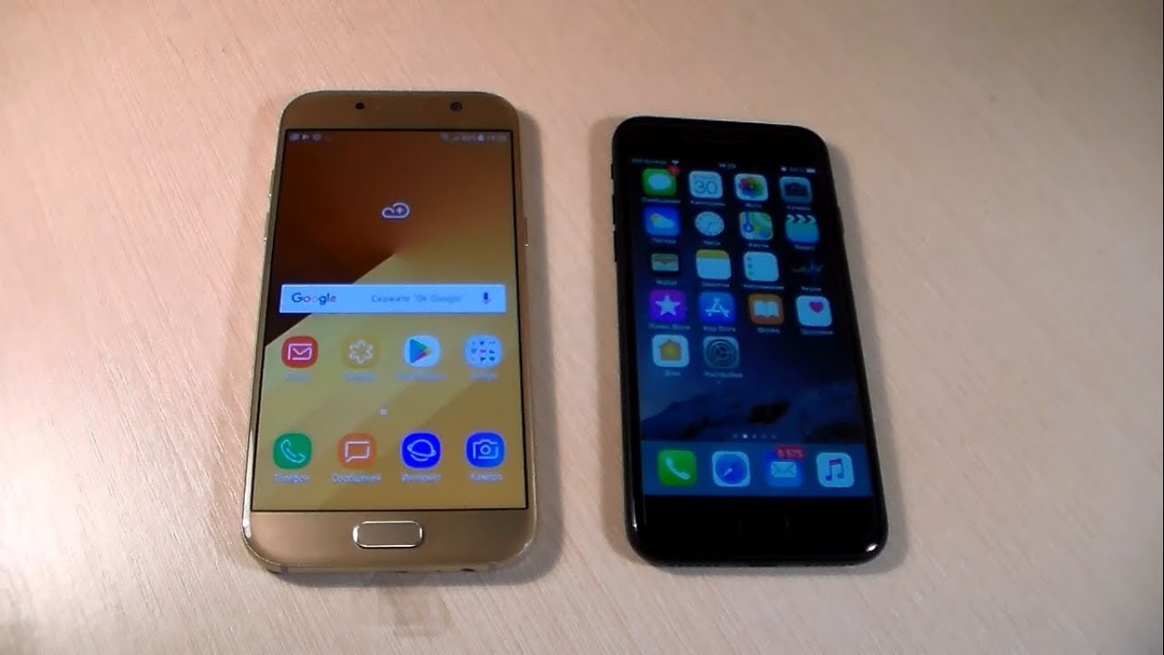 Samsung Galaxy A5 2017 vs iPhone 7