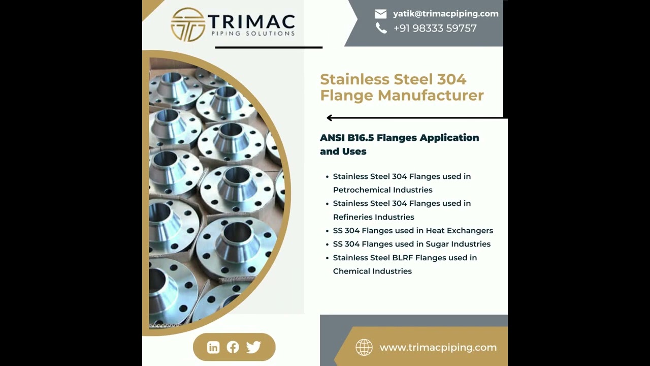 Carbon Steel IS 2062 | Stainless Steel 304 | Slip On  Flanges Manufacturer - Trimac Piping Solutions