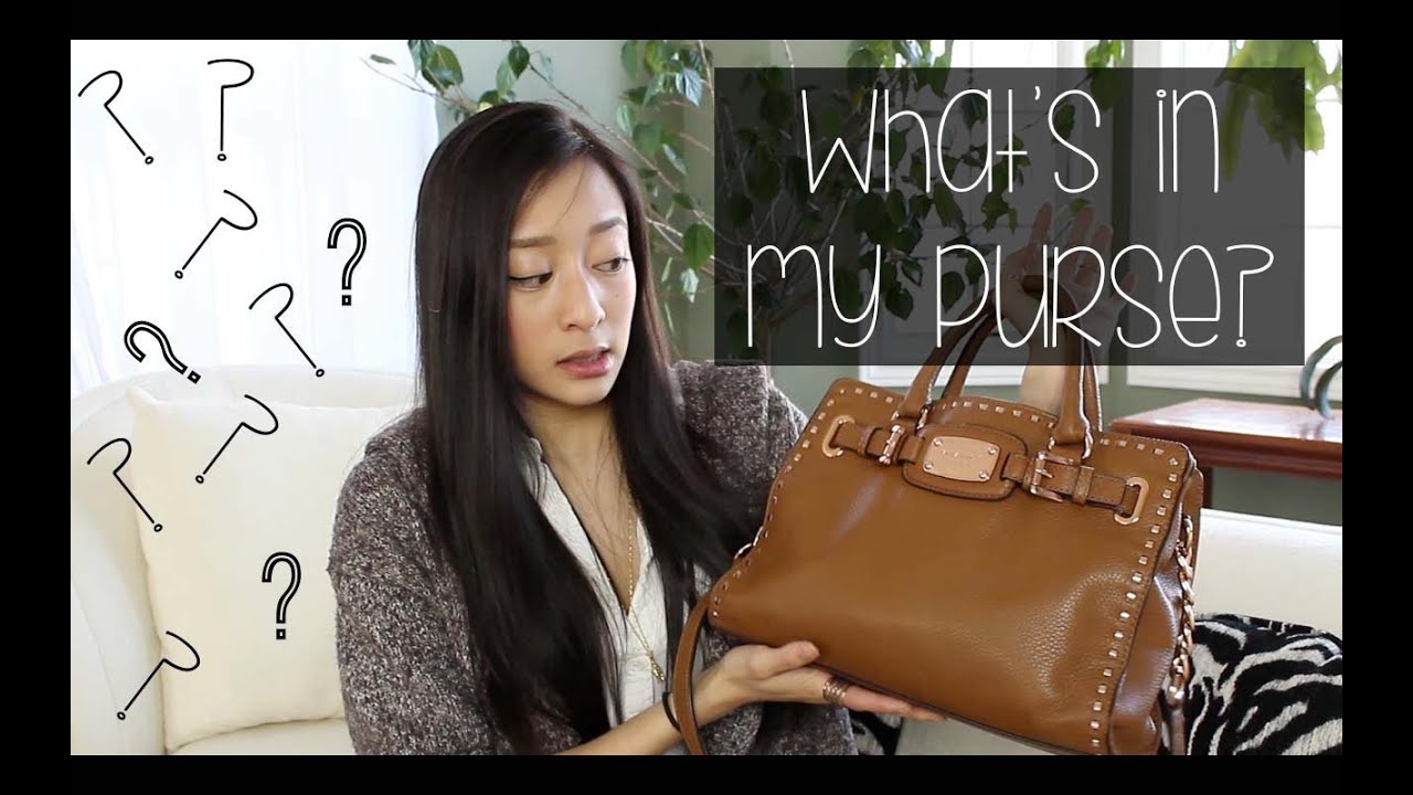 What's in My Bag (Michael Kors Mini Hamilton) | sarahhtranTV