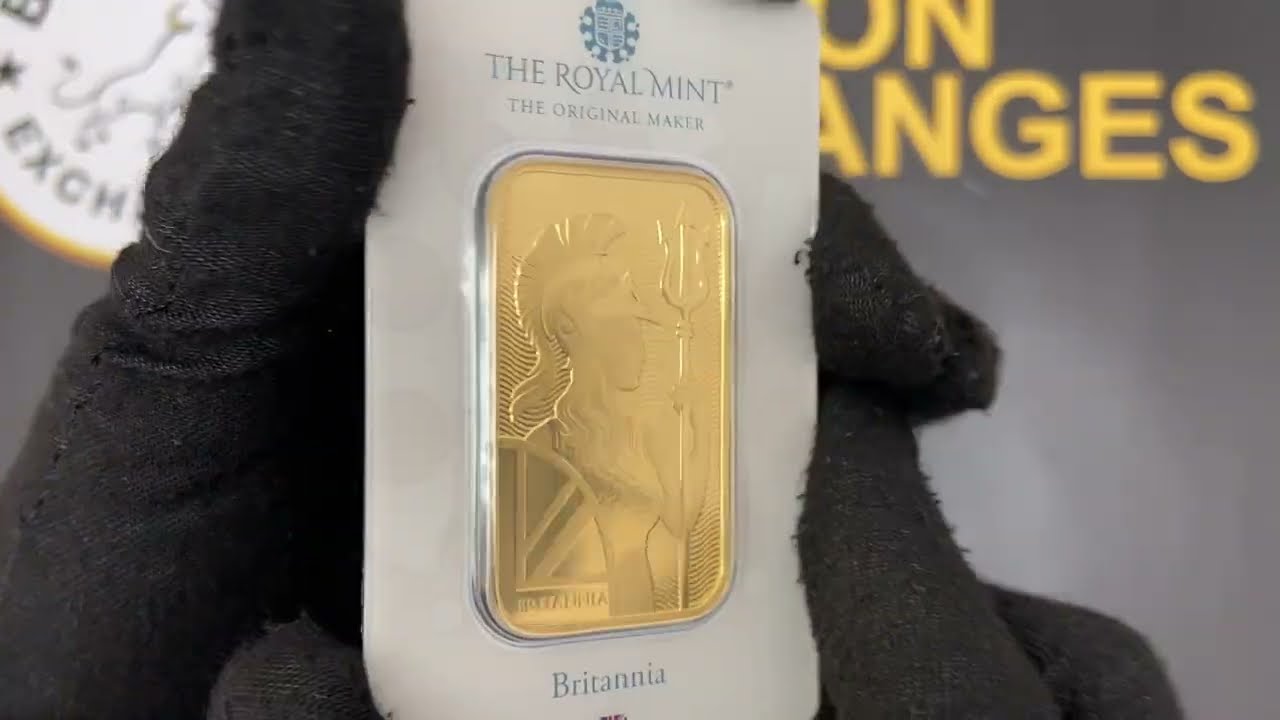 1 oz Britannia Gold Bar  9999 Fine In Assay #shorts