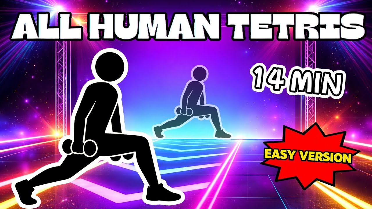 14-Min HUMAN TETRIS | Immersive Interactive Warm Up | Easy Version