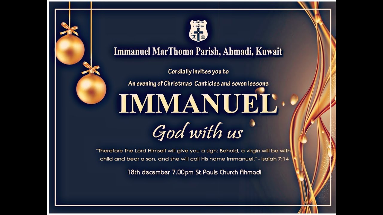 Nin Paadam Thozhunnen | Christmas Carol 2019 | Immanuel Mar Thoma Church Choir, Ahmadi, Kuwait