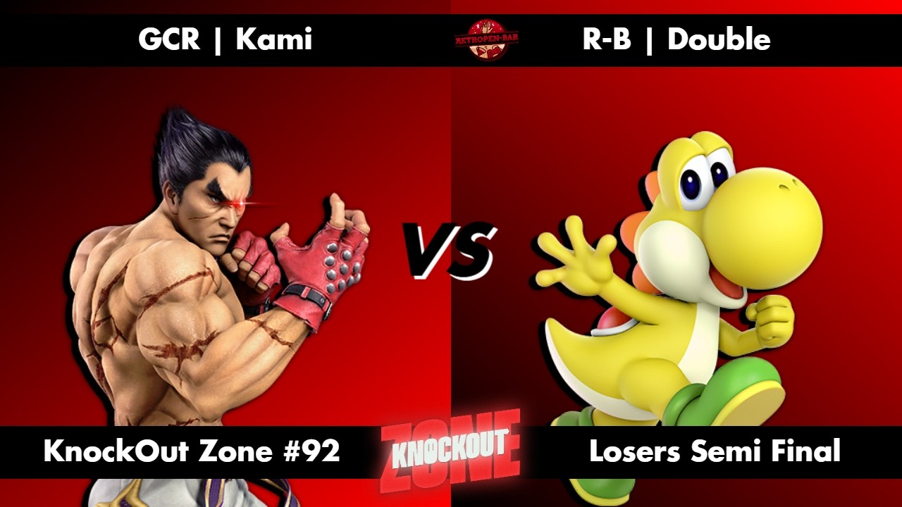 KnockOut Zone #98 - SSBU Losers Semi Final - Kami (Kazuya) vs Double (Yoshi)