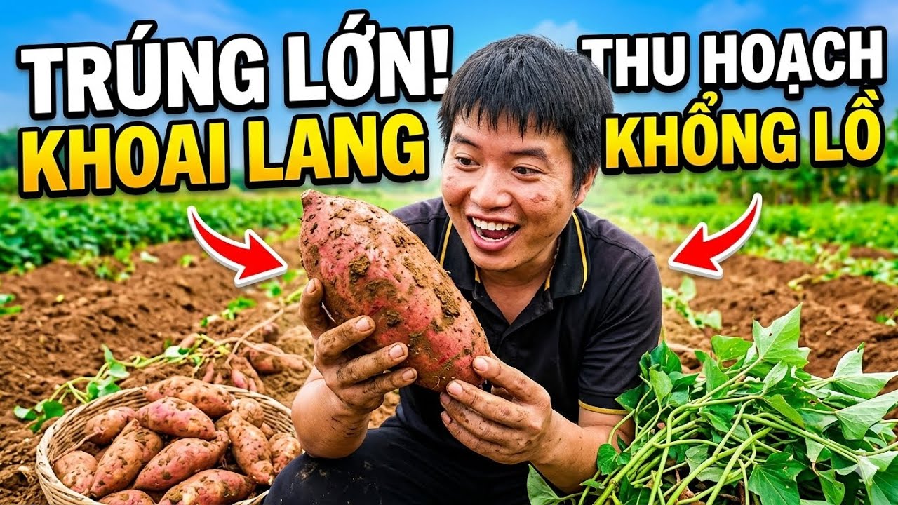 Thu hoạch Khoai Lang sau Tết và CÁI KẾT 🍠🍠🍠