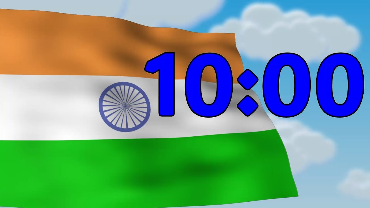 10 Minute Countdown - Flag of India