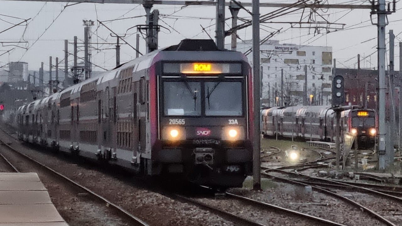 (FHD) Des Z20500/Z20900 et Z8800 &agrave; Gennevilliers sur le RER C