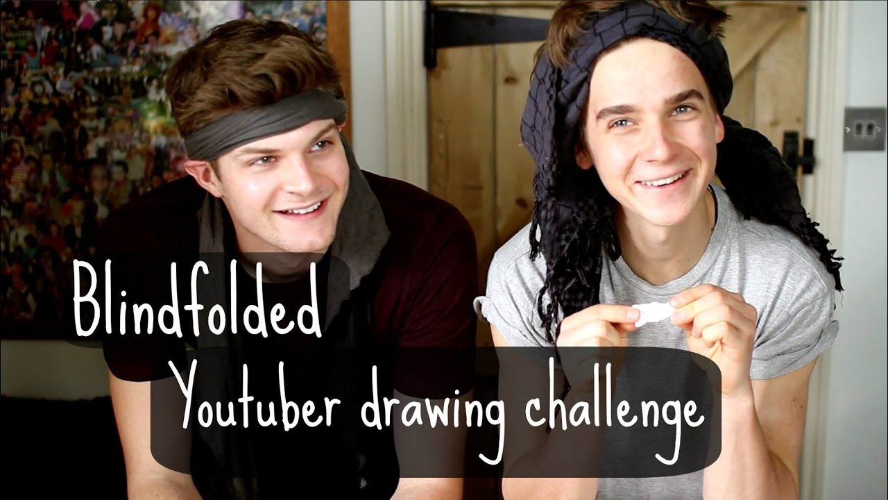 Blindfolded Youtuber Drawing Challenge