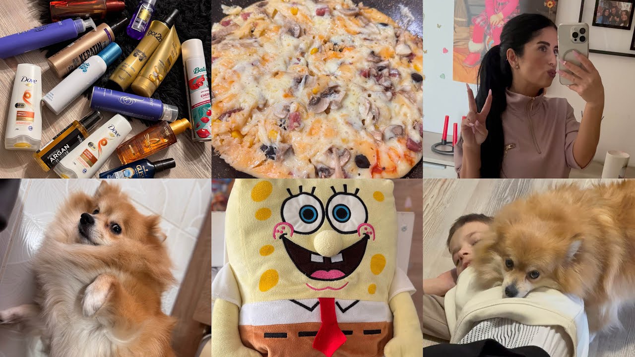 Vlog: Vă arăt produsele de unghii,păr și altele! Pizza la tigaie 🍕 Despre curent și electrocasnice!