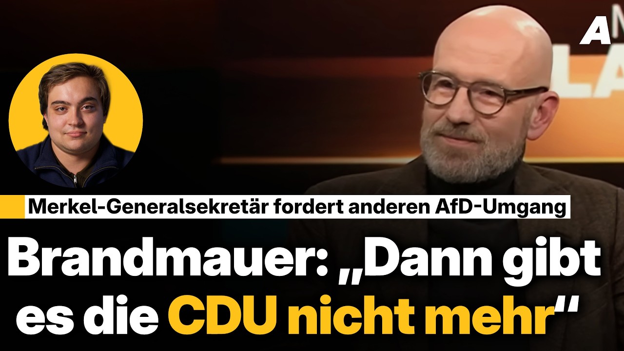 Ex-CDU-Generalsekret&auml;r rechnet mit Brandmauer ab | Newsroom