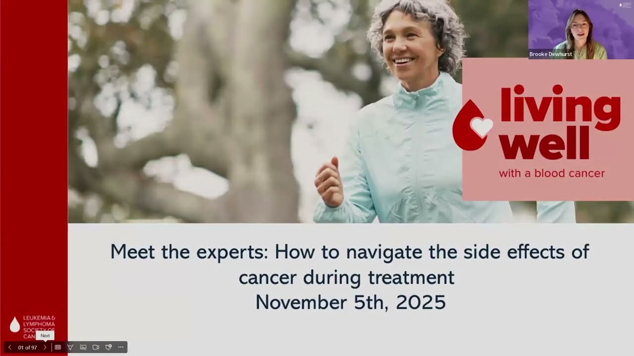 Navigating side effects of cancer during treatment - Living Well with Blood Cancer 2025 conference