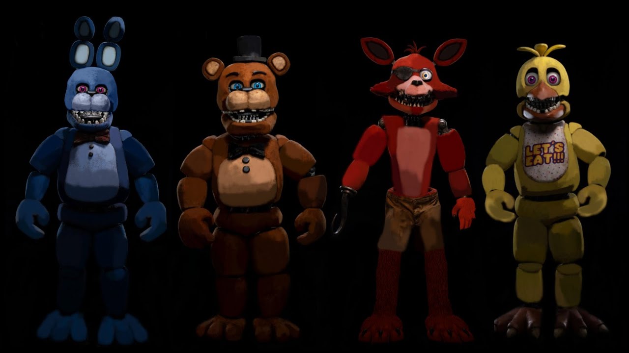 FNAF Movie 2 - All Withered Animatronics Fixed | Speed Edit |
