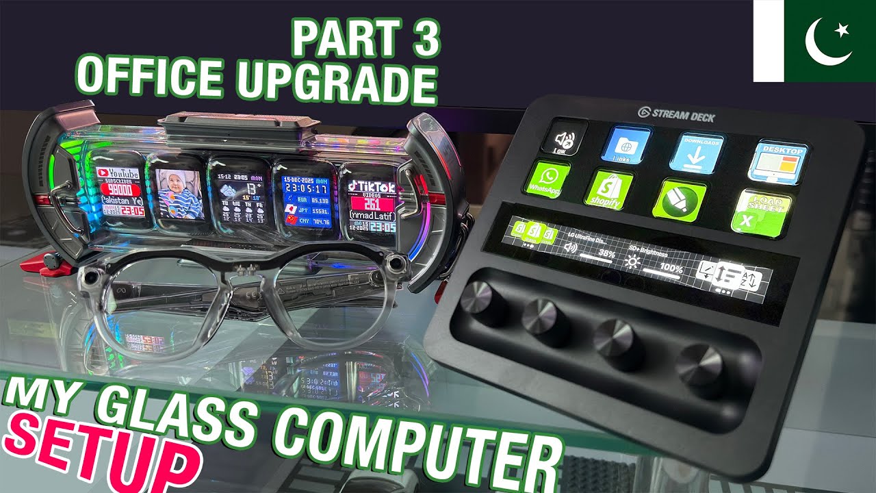 All Glass Workstation Setup | Office Upgrade Part 3 | Tech Review 52 | Yes In Pakistan