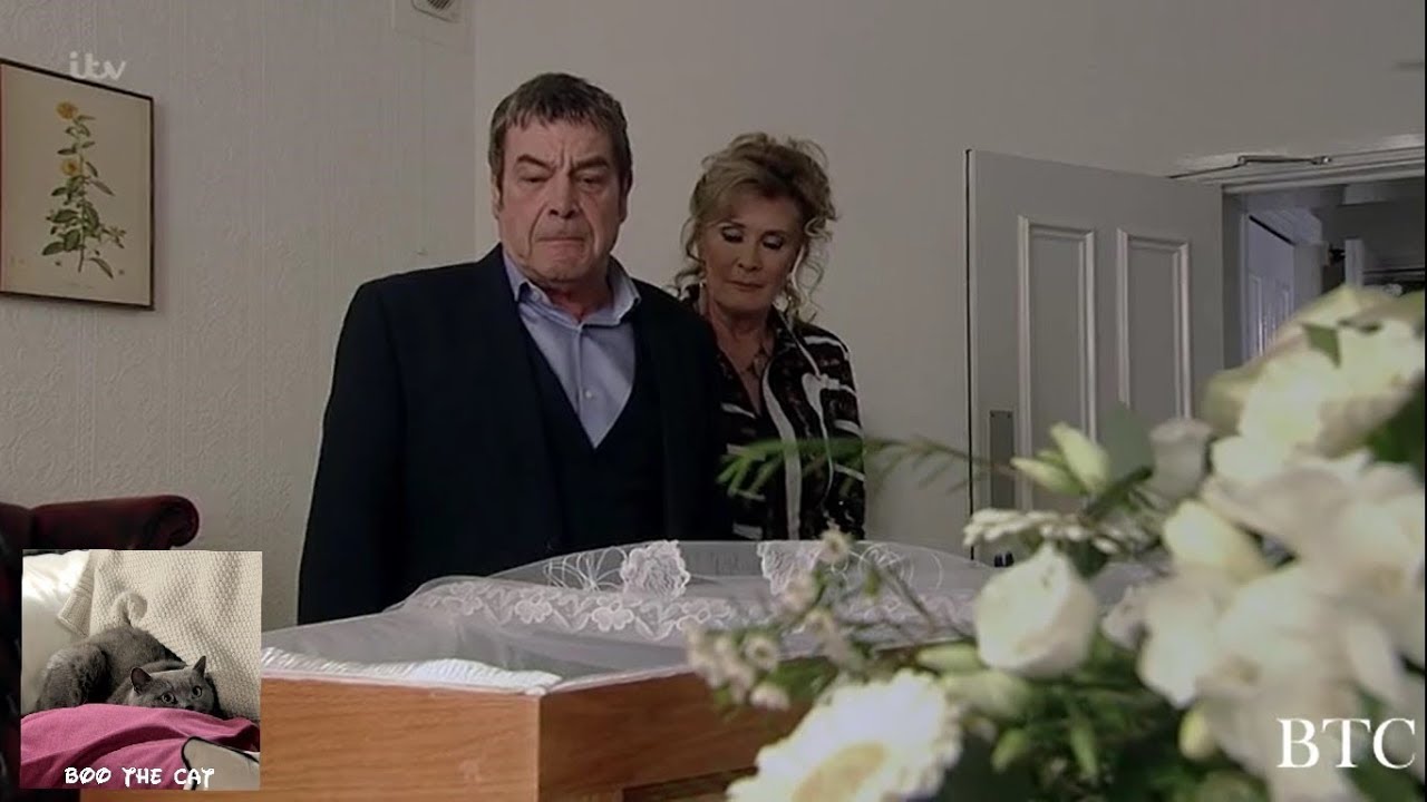 Coronation Street - Johnny visits Aidan with Liz in the Chapel of rest