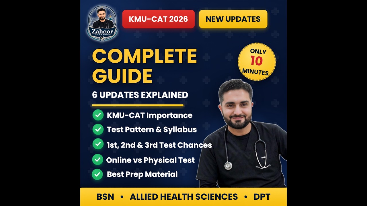 KMU-CAT 2026 New Updates (Complete Guide): Everything Explained in 10 Minutes!