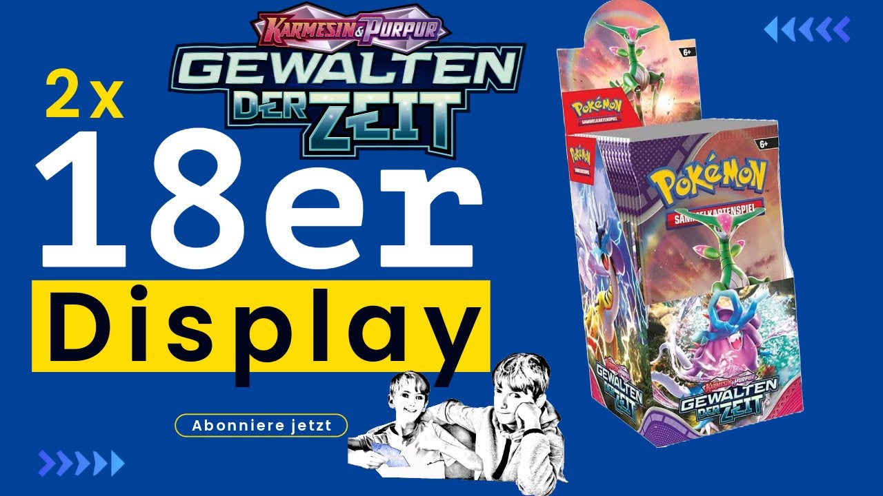 Wir öffnen 2mal ein 18er Display vom Pokemon Set Gewalten der Zeit. #pokemon #pokemonkarten