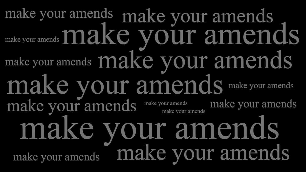 Make Your Amends_A Thousandscolours