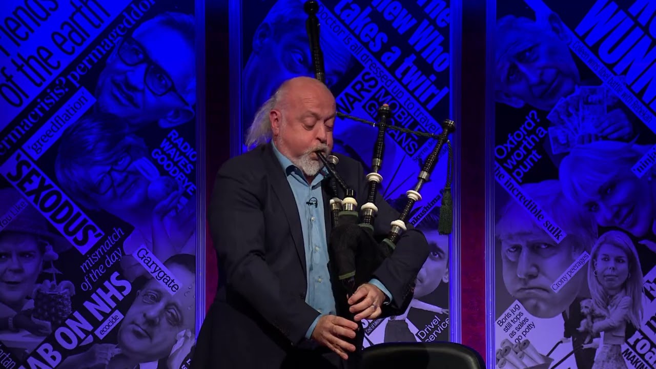 Bill Bailey plays bagpipes - Have I Got News For You