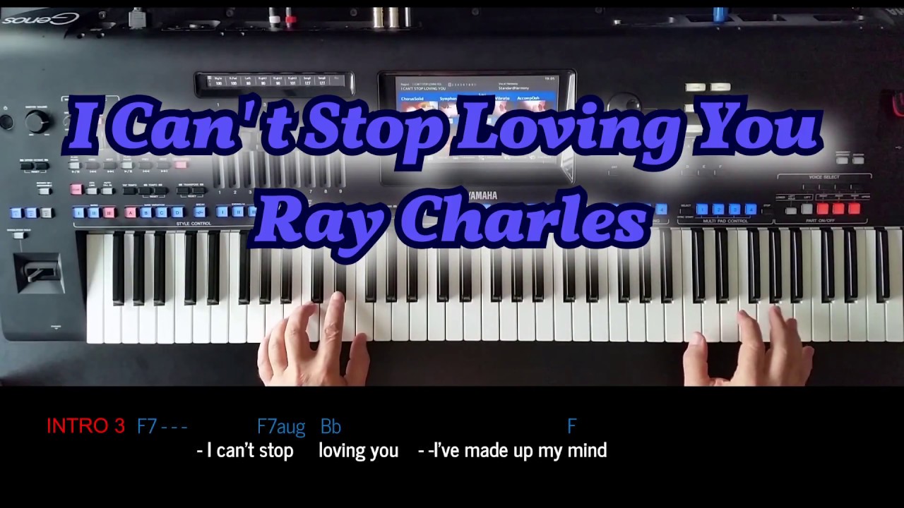 I Can't stop Loving you - Ray Charles, Cover, mit titelbezogenem Style auf Yamaha Genos