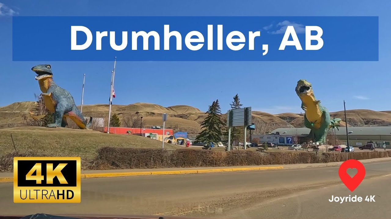 Drumheller, AB Dashcam Tour Of The City